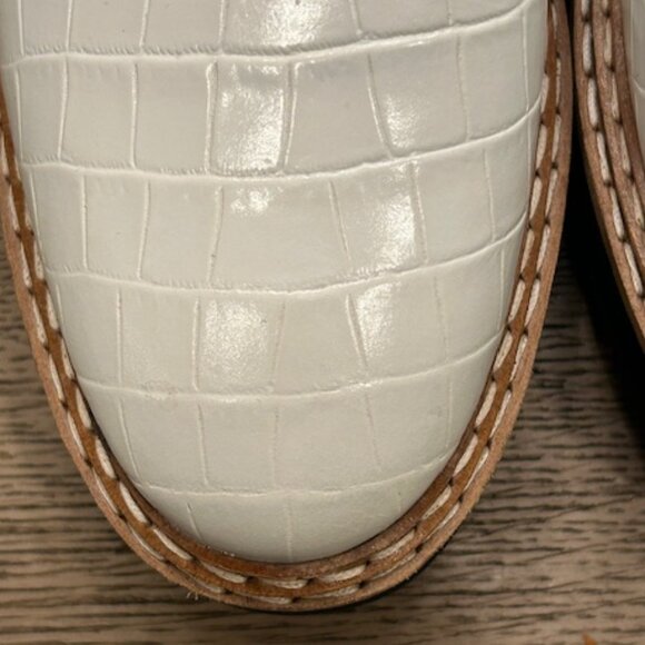 & Other Stories Platform Leather Croc Oxfords - Picture 6 of 16